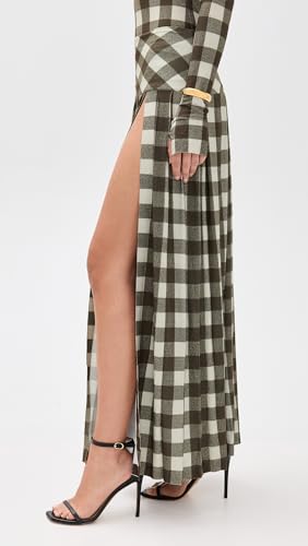 Norma Kamali Women's Pleated Long Skirt with Slit4