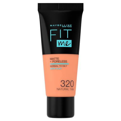 Maybelline New York Fondotinta Fit Me Matte&Poreless, Finish Opacizzante e