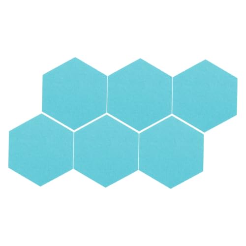 DOITOOL 6PCS Decorative Self Adhesive Hexagon Felt Board Tiles for Photos and Memos Stylish Wall Decor for Home and Office Quick Installation with Modern Design