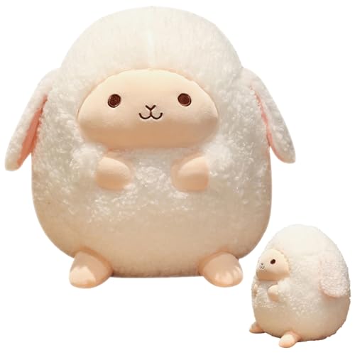 NIOMICO Animal de Peluche de ovejas Lindo Dibujos Animados de Cordero Redondo Suave Regalos de Peluche para niños y Amantes de cumpleaños, San Valentín, 12 Pulgadas