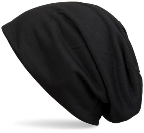 styleBREAKER Unisex Stoff Beanie Mütze einfarbig, leicht und weich,...