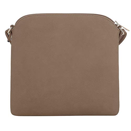 Image of SG SUGU Lightweight Medium Crossbody Bag Shoulder Bag with Tassel and Zipper Pocket