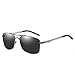 Produktbild nobrand Herren polarisierende Sonnenbrille Aluminium Magnesium Spiegel Bein Sonnenbrille schillernden Farbfilm Angelbrille Fahrbrille