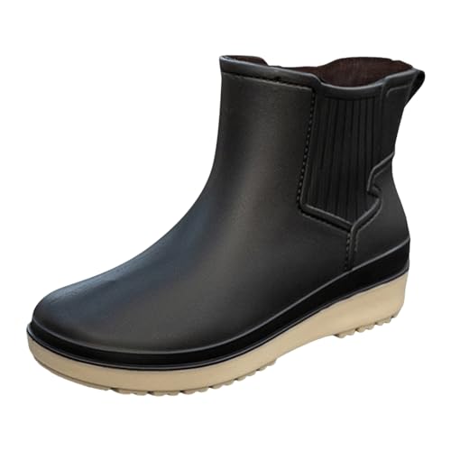 Bottes en caoutchouc doublées et légères pour marcher sous la pluie