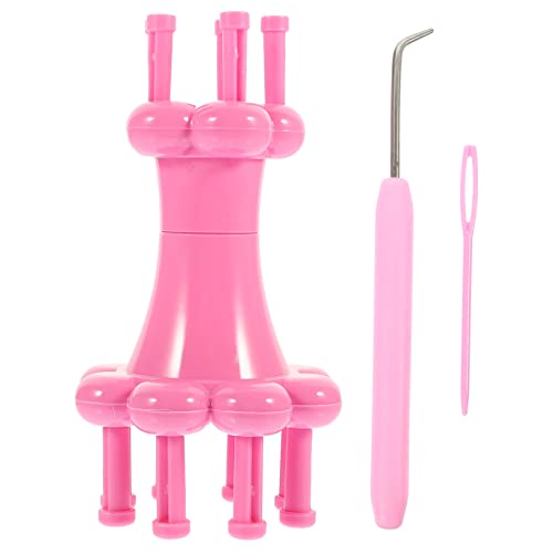 PHENOFICE DIY Knitting Toy Plastic Rope Braider Lightweight Weaving Tool with Knitting Spool Loom