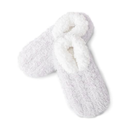 Image of Fluffy Fuzzy Slipper Socks with Grips for Women & Men for House | Unisex, Non-Slip, Thick Fleece Lined, Warm, Cozy, Sleeping, Winter, Cold Weather, Indoor Floor