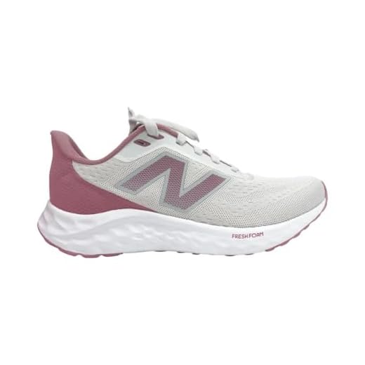 Tenis New Balance Fresh Foam Arishiv4 Feminino, Cinza Claro/Rosa Velho, 37