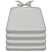 Beautissu Lot de 4 Galette de Chaise 45x40x5cm Pia – Set Coussin Chaise Confortable pour intérieur & extérieur Coussin d'assise déhoussable pour Chaise Jardin rotin – Outdoor Coussin Gris Clair