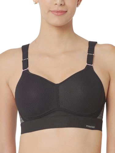 Triumph Women's Triaction Hybrid Lite Wireless Padded Sports Bra, Black, 36C