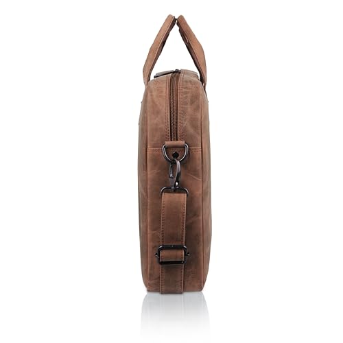Image of WildHorn Leather Laptop Messenger Bag for Laptop /MacBook up to 15 inch| Padded Laptop Compartment |Office Bag I 365 Days Warranty