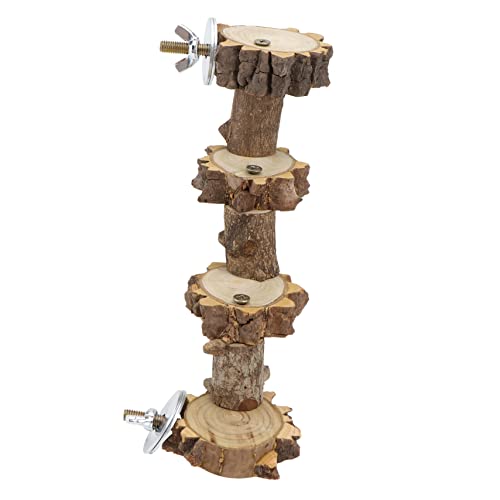 HAPINARY Activity Station Rod Birds Standing Stick Bird Cage Utensils Made of Wear-Resistant Wood
