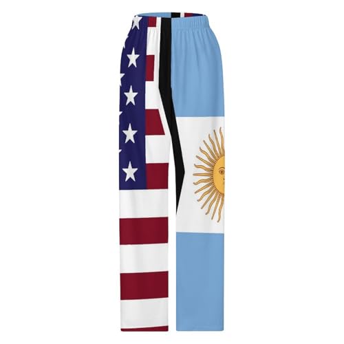 American And Argentina FlagChildren's Casual Pajamas160CM3