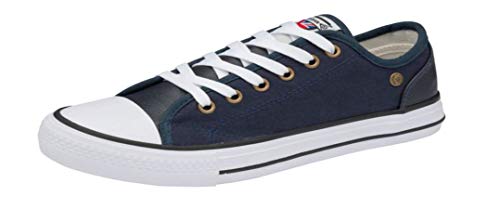 DUNLOP Brookland Damen-Sneaker, lässig, Schnürschuh, Navy Brookland, 42 EU