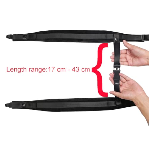 Rayzm Accordion Harness Straps, Adjustable Shoulder Belts Straps for Accordions, 6cm Wide * 1cm Thick Super-Soft Velvet for Comfort Playing