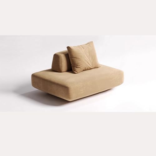 BEDOIN Sofá modular sin brazos, sofás con respaldo móvil, sofá suave convertible enorme, cómodos sofás modulares tapizados, para sala de estar, oficina, apartamento, 120 x 120 cm
