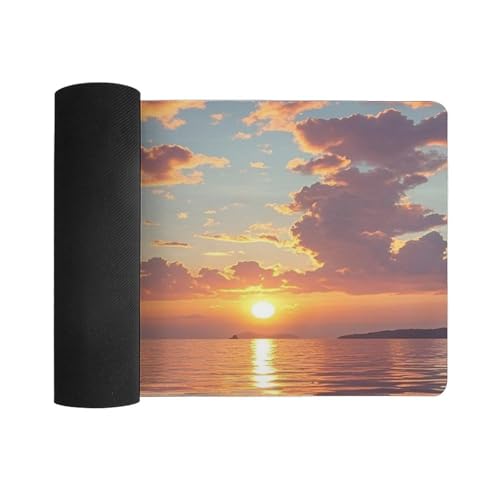 Desk Pad Protector 24x12 Inch Extended Sailboat and Sunset miniatura 3
