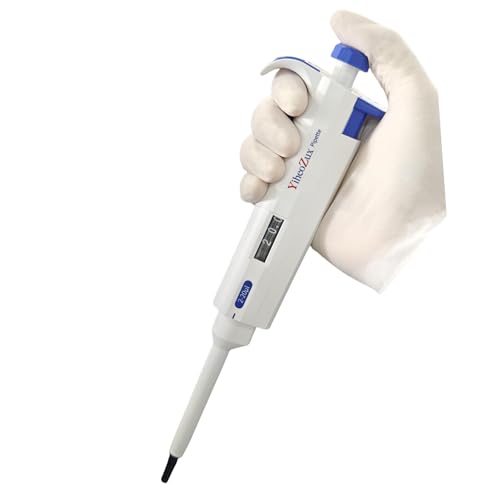 Yiheozux 2-20UL 𝟮-𝟮𝟬 𝘂𝗹 High Precision Pipettor Single Channel 𝗠𝗮𝗻𝘂𝗮𝗹 𝗔𝗱𝗷𝘂𝘀𝘁𝗮𝗯𝗹𝗲 Variable Volume Laboratory Lab Micro Pipette cover