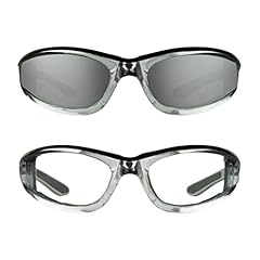 2 Prs Black Frame: Grey + Clear Lens