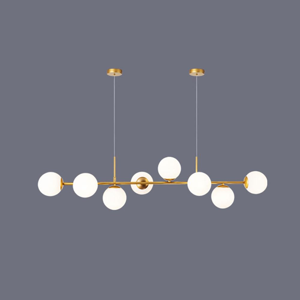 CONERY Modern E27 Globe Chandelier Adjustable 6 Lights/8 Lights Pendant Light Fixture Nordic Glass Semi Flush Mount Hanging Light For Dining Room Hallway Bedroom Foyer Living Room Kitchen