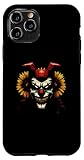 Photo Gallery custodia per iphone 11 pro orecchie di girasole da clown malvagio, costume vintage spettrale di halloween Photo Gallery custodia per iphone 11 pro orecchie di girasole da clown malvagio, costume vintage spettrale di halloween