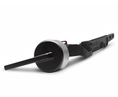 Korky StrongARM Metal Toilet Handle and Lever - Universal to Fit Front Angled Side Left and Right Mount Toilets - Contemporary Style in Matte Black