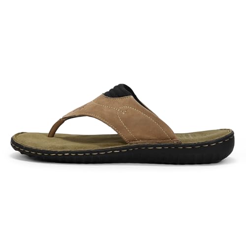 Image of Woodland Men Khaki Slippers