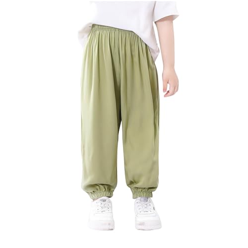 2 Pack Boys Girls Pants Casual Jogger Pants Elastic Waist Lounge Pants Comfy Sports Pants Soft Pajamas Pants Trousers2