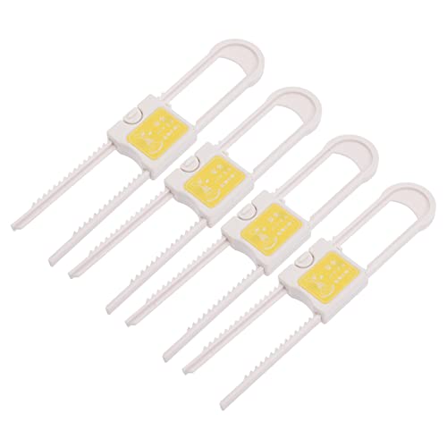 VICASKY 4個スライド式キャビネットロック 子供用 ロック キッチン食器棚用 ワードローブ対応 耐久性素材 使用簡単
