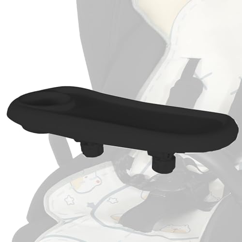 Bandeja universal para cochecito de bebé, soporte antideslizante para bebidas con bandeja para aperitivos, bandeja universal para cochecito de bebé, accesorio para cochecito Mompush