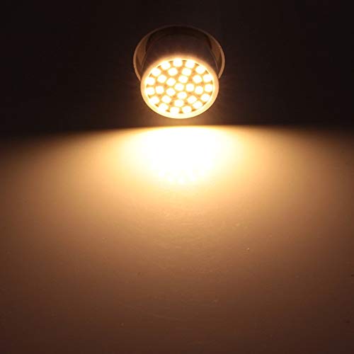 HHF LED Bulbs Lamps, 1pcs MI-NI E27 E14 B22 GU10 3W Led Bulbs 2835 30Leds Small Home Warm White Pure White 110v 220v Spotlight Table Lamp Lighting (Emitting Color : Warm White)