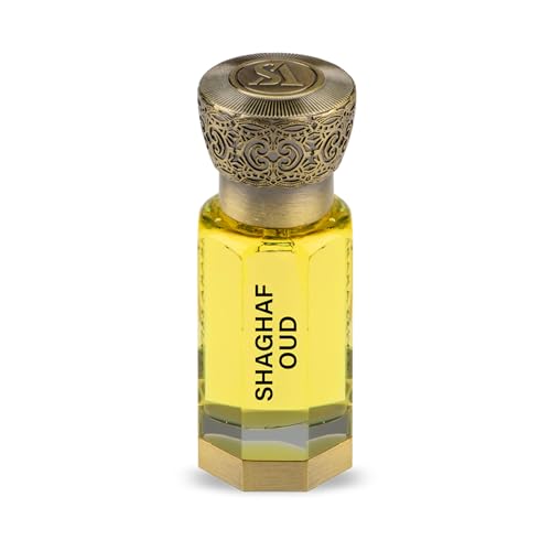 Swiss Arabian Shaghaf Oud Huile de Parfum Concentrée Unisexe 12ml – Un Mélange Exquis de Safran, Rose et Bois d'Agar – Parfum Oud Oriental Riche