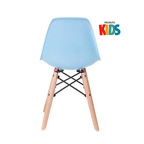 Kit infantil - Mesa Eames Junior azul + 4 cadeiras Eames Junior azul