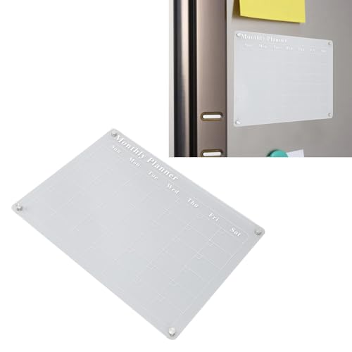 Magnetic Dry Erase Board Calendar, 15.7 X 11.8in Clear Acrylic Planning Calendars, Planner Board for Fridge Refrigerator - Image 6