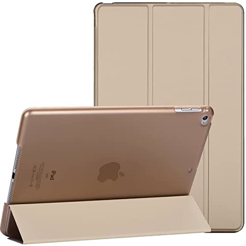 Smart Case For iPad 10.2-Inch 9th/8th/7th Generation 2021/2020/2019 with Auto Wake/Sleep Magnetic Lightweight Protective tablet cover (Gold)…