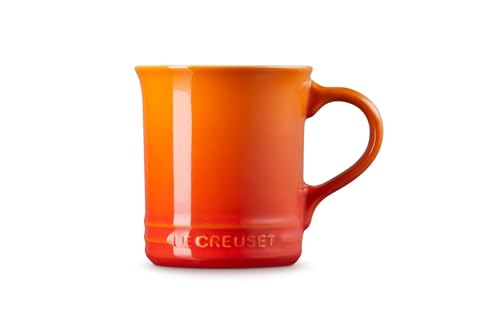 Taza de café de cerámica 350 ml naranja miniatura 2