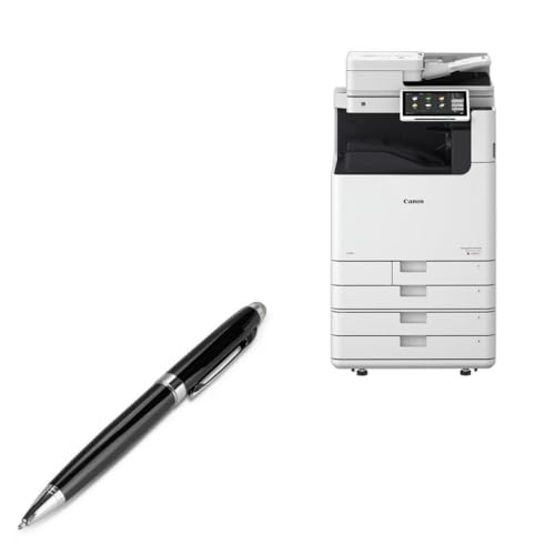 BoxWave Stylus Pen Compatible with Canon imageRUNNER Advance DX C5850i - EverTouch Meritus Capacitive Styra, Capacitive Stylus with Rollerball Pen - Jet Black