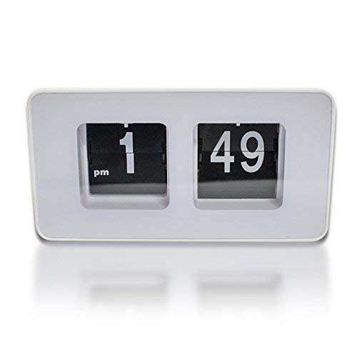 Zinnor Auto Flip Clock Best-mall Stylish Modern Simple Retro Vintage Clock Desk Table File Down Page Clock 【2 AA Battery (not Included】