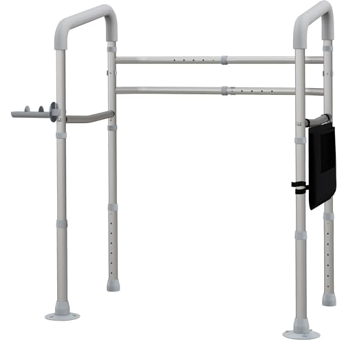 HOMCOM Freestanding Toilet Safety Frame