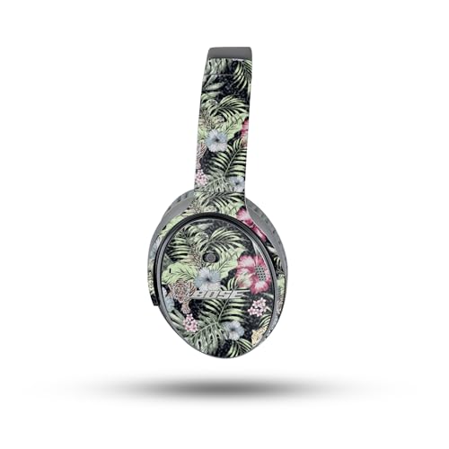 Image of MightySkins Glossy Glitter Skin Compatible with Bose QuietComfort 35 II Headphones - Asian Tropics | Protective, Durable High-Gloss Glitter Finish | Easy to Apply