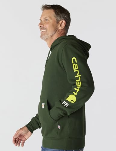 Image of Carhartt Men's Big & Tall Rain Defender Paxton Heavyweight Hooded Sweatshirt