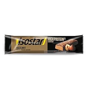 Isostar – Barre High Protein 25 – Barre Énergétique Riche en Protéines – Saveur : Noisette – Poids : 35 g – 185170