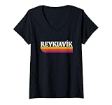 Photo Gallery donna reykjavík islanda retro graphic - reykjavik islanda maglietta con collo a v Photo Gallery donna reykjavík islanda retro graphic - reykjavik islanda maglietta con collo a v