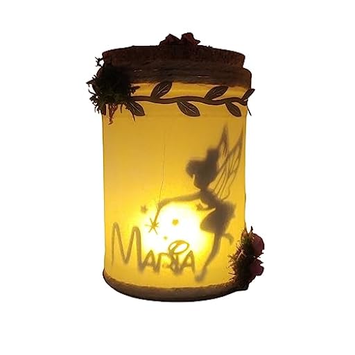 Campanilla capturada en tarro luminoso,luz quitamiedos habitación de bebe luz de ambiente (Campanilla Personalizada) | Ya disponible en tu tienda friki favorita! En mundofriki.es!