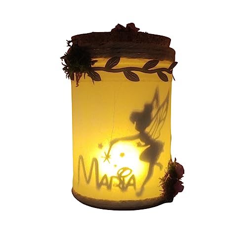 Campanilla capturada en tarro luminoso,luz quitamiedos