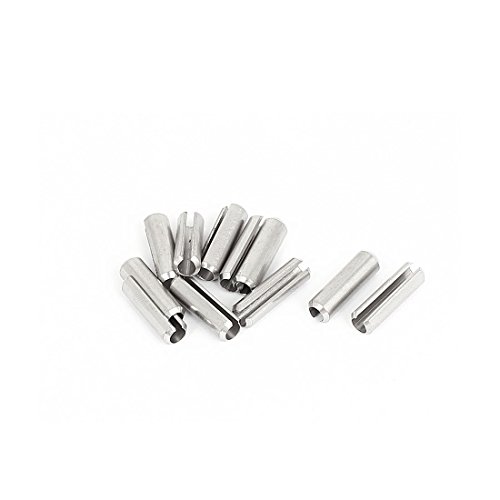 Aexit M5x18mm 304 Clamps Stainless Steel Split Spring Roll Dowel Pins Strap Clamps Fasteners 10Pcs