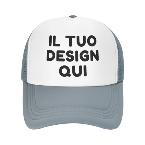 Regali personalizzato – Questo cappello personalizzato è perfetto per attività all'aperto, sport, vita quotidiana e feste. Il suo design unico lo rende un regalo eccellente per familiari, amici e persone care. È il regalo ideale per la festa del papà, la festa della mamma, compleanni, San Valentino, laurea, Natale, Halloween e Capodanno.