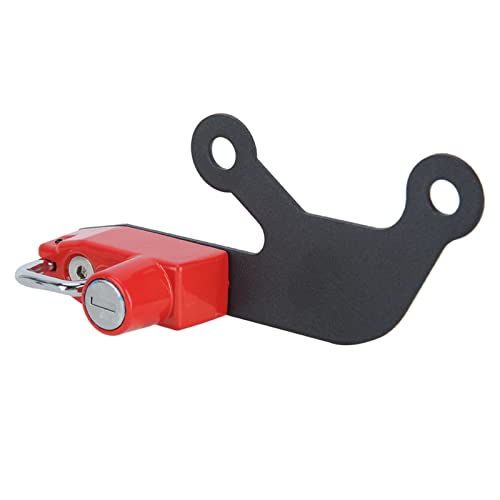 Sahgsa Cerradura de Casco Duradera de Aleación de Aluminio para 650 Z 650, Cerradura de Seguridad de Casco Elegante y Conveniente para Motociclistas (Rojo)