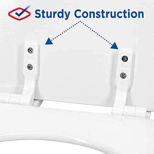 Clorox Elongated Wood Toilet Seat with Easy-Off Hinges-Wiggle Free Design - image 5