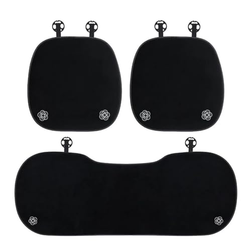 Housses de siège auto en peluche camélia lot de 3 pièces confort hiver