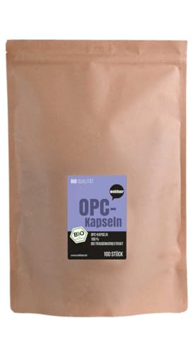 Wohltuer Bio OPC Kapseln Traubenkernpulver unbehandelt & naturbelassen 100 St. a 400mg - Natur pur ohne Zusatzstoffe in einer veganen Kapsel Wohltuer Bio OPC Kapseln Traubenkernpulver unbehandelt & naturbelassen 100 St. a 400mg - Natur pur ohne Zusatzstoffe in einer veganen Kapsel